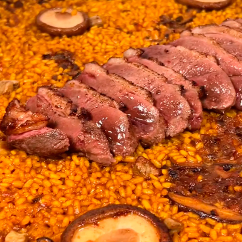 Recipe by _comeydisfruta_: Rice with duck magret, mushrooms and foie