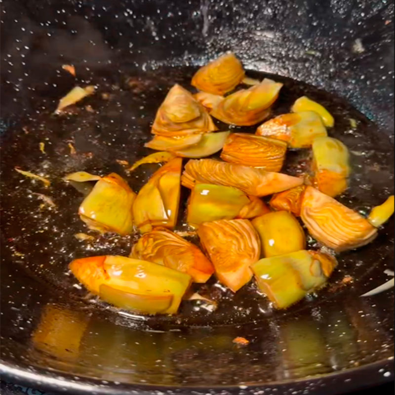 3.- We mark the artichokes