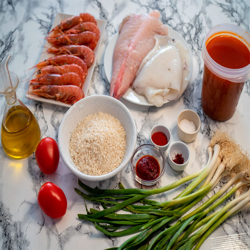 Originalpaella - Easy recipe for honeyed monkfish rice