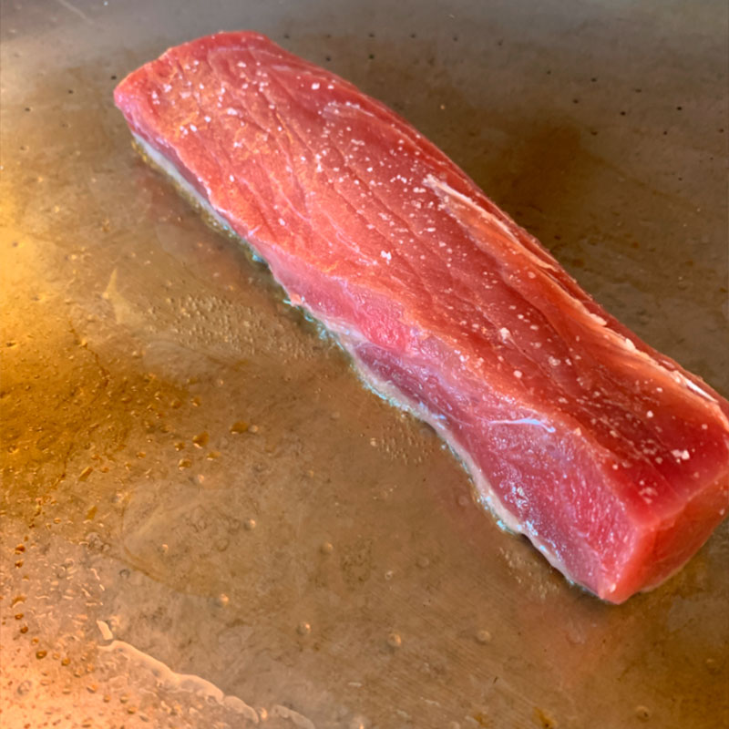 1.- We mark the tuna
