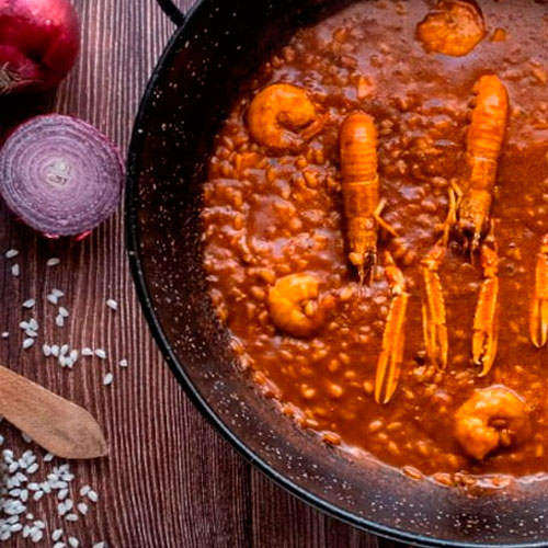 Recipe by @cocinandoparati10: Creamy rice with crayfish, prawns and cuttlefish