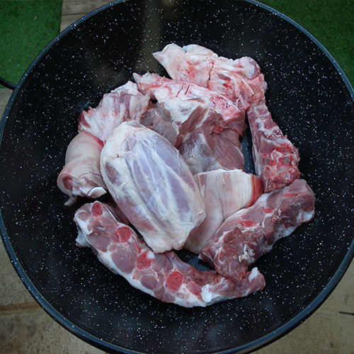 1.- Cooking the pork