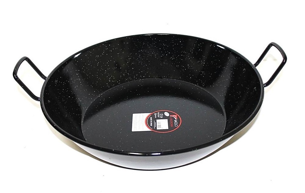 25 cm Dia. Cast Iron Frying Pan with Matte Black Enamel Coating