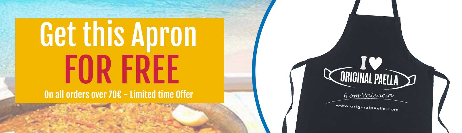 Apron Original Paella from Valencia for free