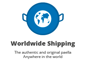 Worldwide Shipping, all for original paella anywhere in the world, we export to more than 100 countries