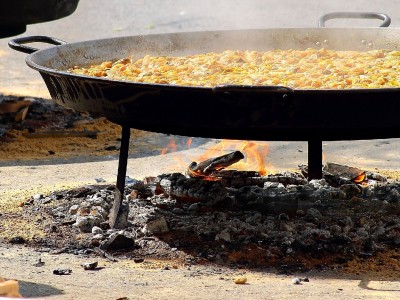 Types of fire for paella