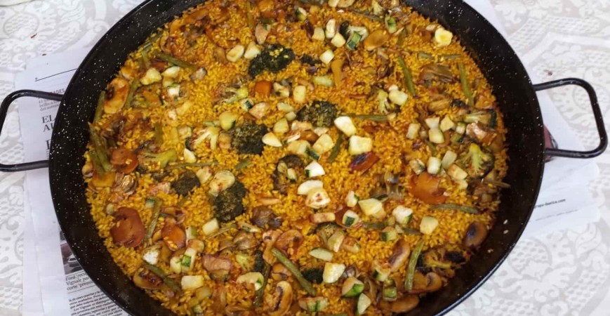 Easy recipe vegetable paella