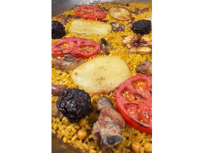 Recipe from _comeydisfruta_: Paella baked rice dish