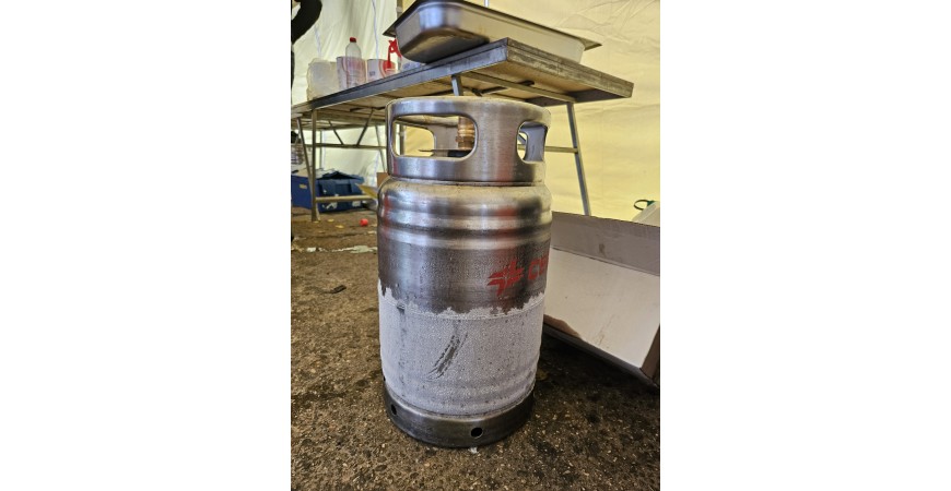 How to prevent the gas bottle from freezing when making a paella