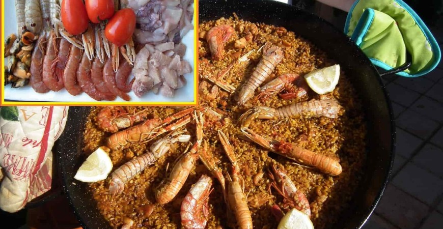 Easy recipe seafood paella