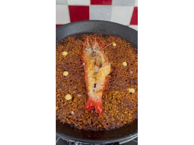 Arroz seco de langostino Jumbo