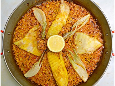 Recipe by @chelopeiro.cuina: stingray paella