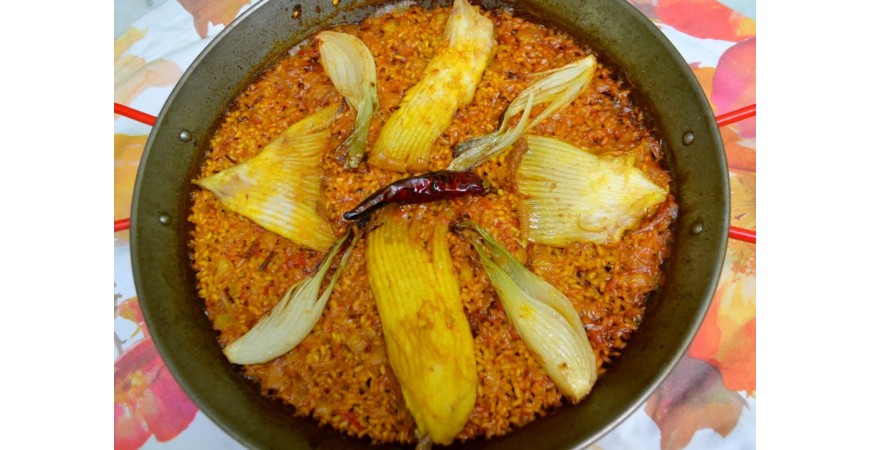 Recipe by @chelopeiro.cuina: stingray paella