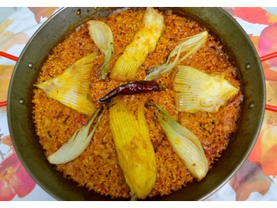 Recipe by @chelopeiro.cuina: stingray paella