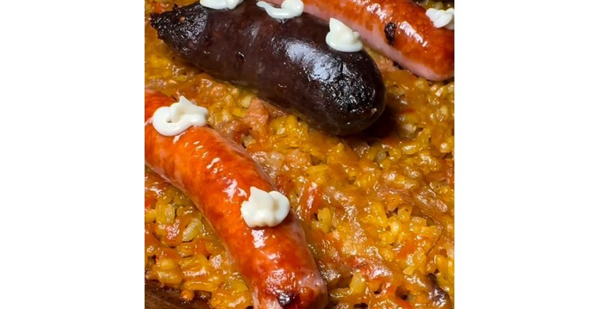 Recipe from @vadearroces: "Blanc i Negre" Rice