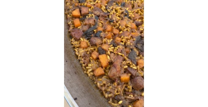 Recipe by _comeydisfruta_: rice with Iberian secret and pumpkin