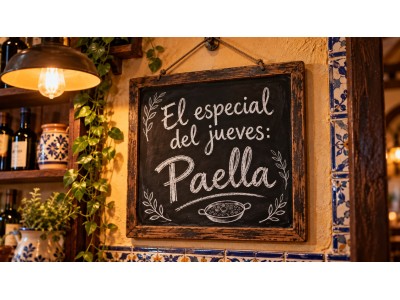 Why is paella eaten on Thursdays in Spain?