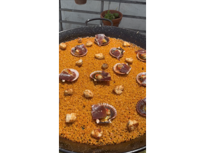 @fanaticook recipe: Scalloped rice with ham and monkfish