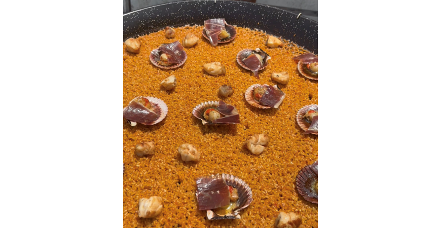 @fanaticook recipe: Scalloped rice with ham and monkfish