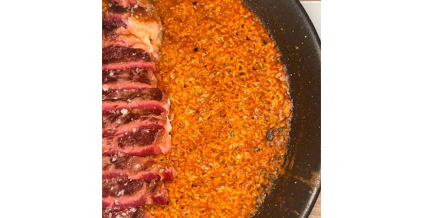 @vadearroces recipe: Matured beef ribeye rice