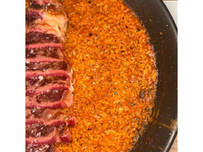 @vadearroces recipe: Matured beef ribeye rice