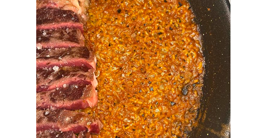 @vadearroces recipe: Matured beef ribeye rice