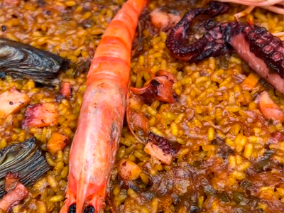 Recipe by _comeydisfruta_: Rice with octopus and artichokes