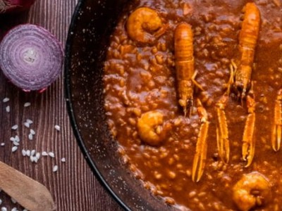 Recipe by @cocinandoparati10: Creamy rice with crayfish, prawns and cuttlefish